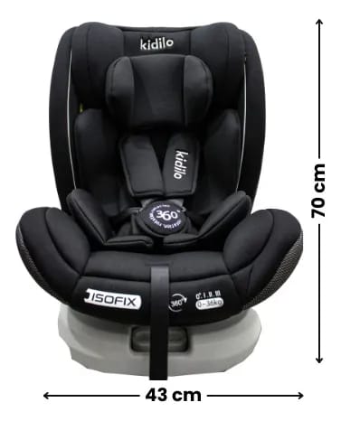 Silla de Carro para Bebe Giratoria 360° con Isofix