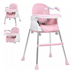 Silla Comedor para Bebé 4 en 1 Ajustable con Ruedas – Grow Plus