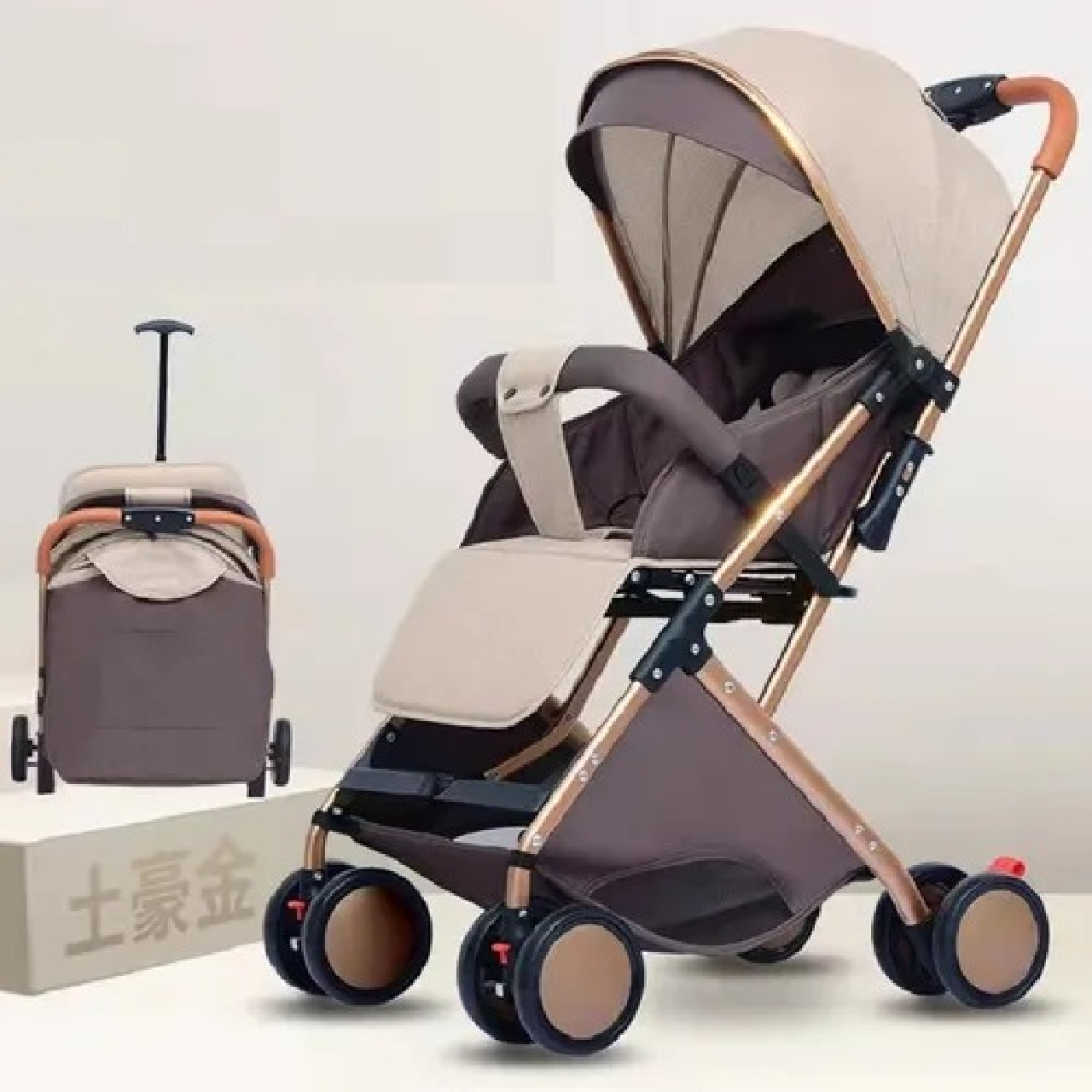 Coche de Bebé Tipo Maleta 3 en 1 con Toldillo – Travel Plus