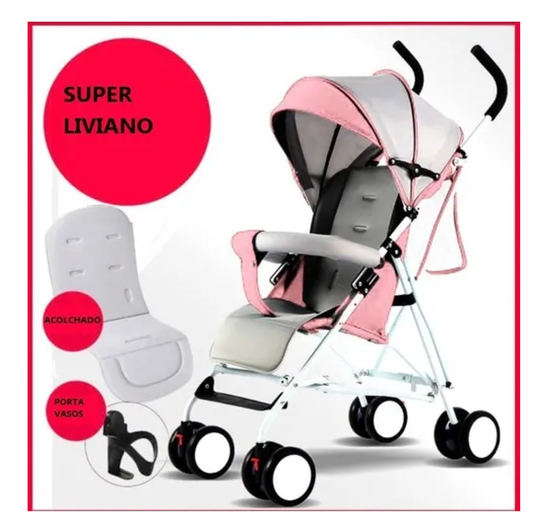 Coche Paseador Compacto para Bebé – Go