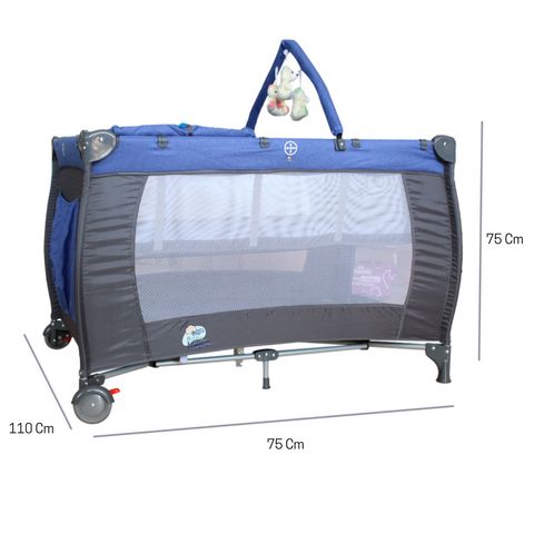 Cuna Corral Arlo Multifuncional con Cambiador y Mecedora