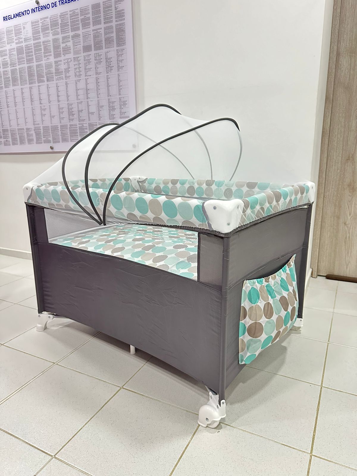 Cuna Corral Nexo Colecho con Toldillo y Ruedas