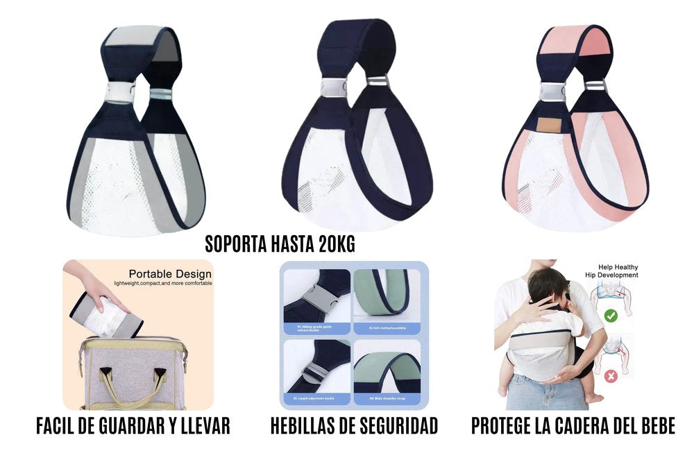 Cargador de Bebé Tipo Fular Ergonómico – Care Wrap