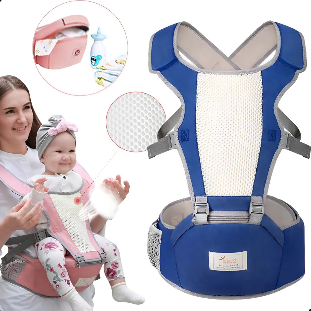 Cargador Ergonómico con Soporte Lumbar y Malla Transpirable – Comfort Flex
