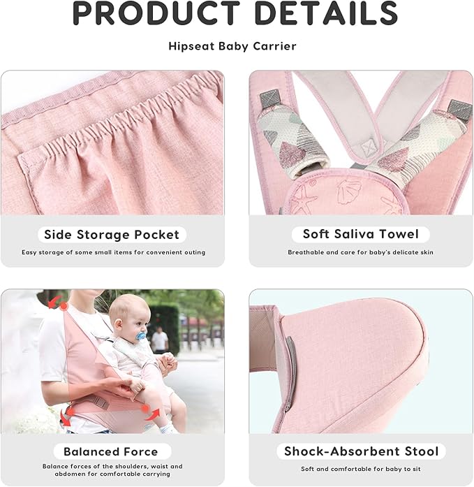 Cargador Ergonómico Multifunción para Bebé – Comfort Pro