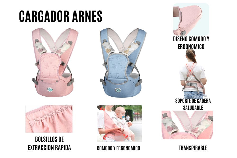 Cargador Ergonómico Multifunción para Bebé – Comfort Pro