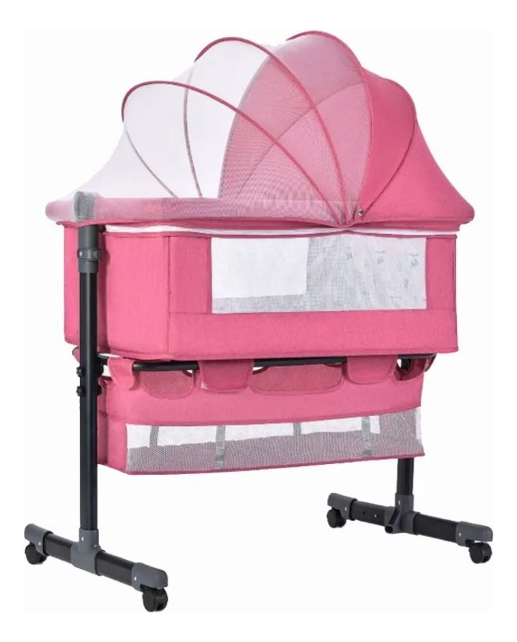 Cuna Colecho Sora Ajustable con Mecedora y Mosquitero
