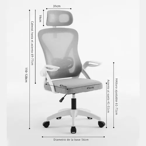 Silla Ejecutiva Nadia Gris