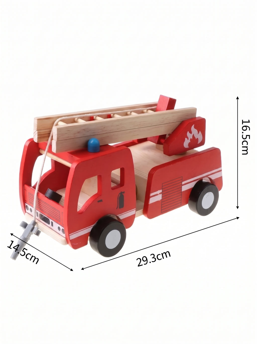 CARRO DE BOMBEROS EDUCATIVO / Camión de madera clásico