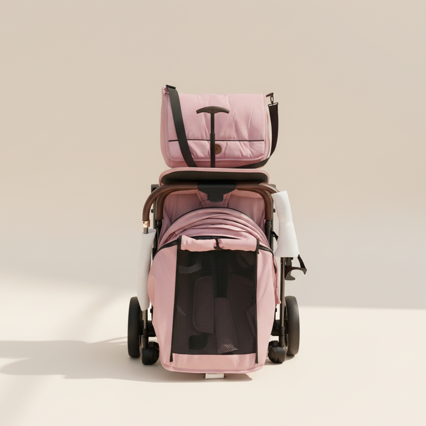 Coche de Bebé Ultraliviano Tipo Maleta con Accesorios – Travel Max