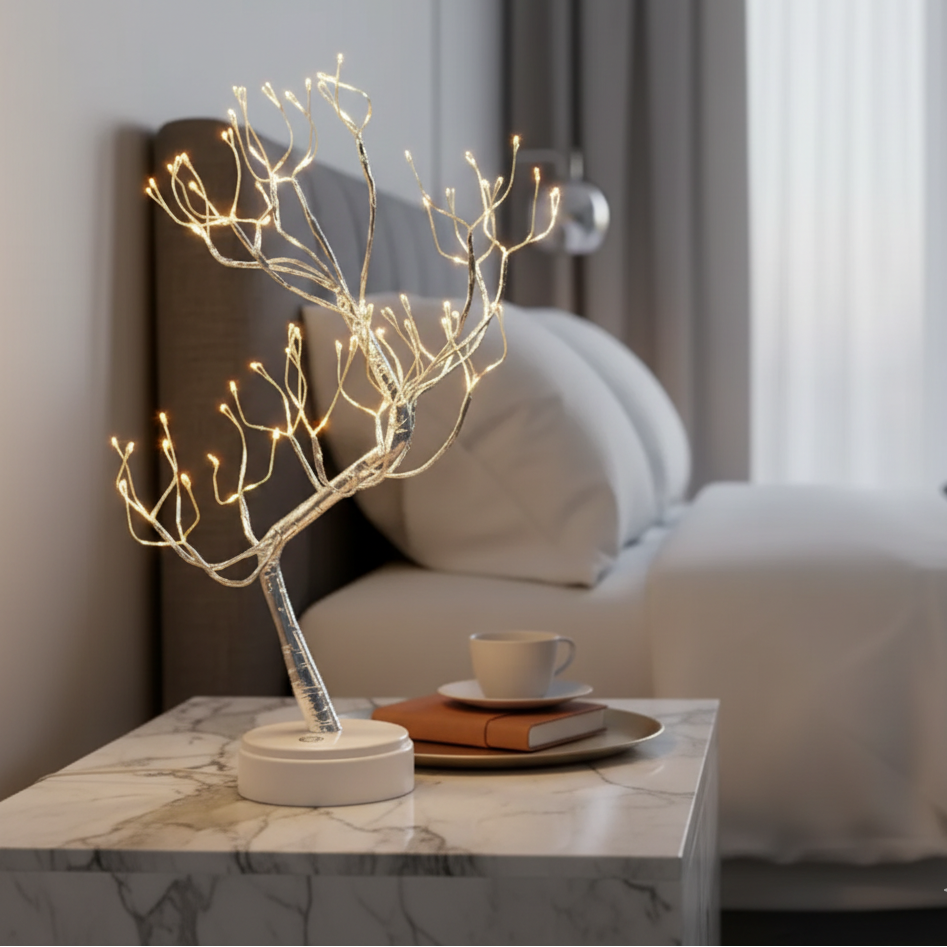 Lámpara Decorativa Árbol LED Tipo Bonsái | Luz Ambiental