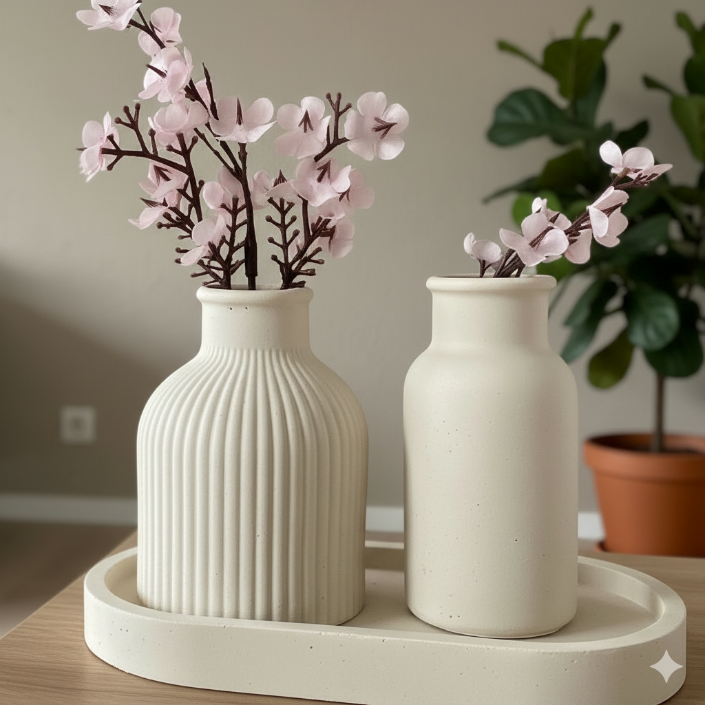 Set de Floreros Escultóricos Lume