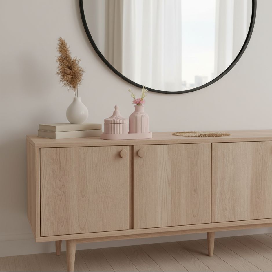 Set Decorativo Escultórico Rosea