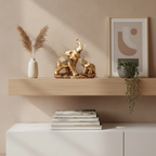 Dúo Decorativo Elefantes Aura Dorada