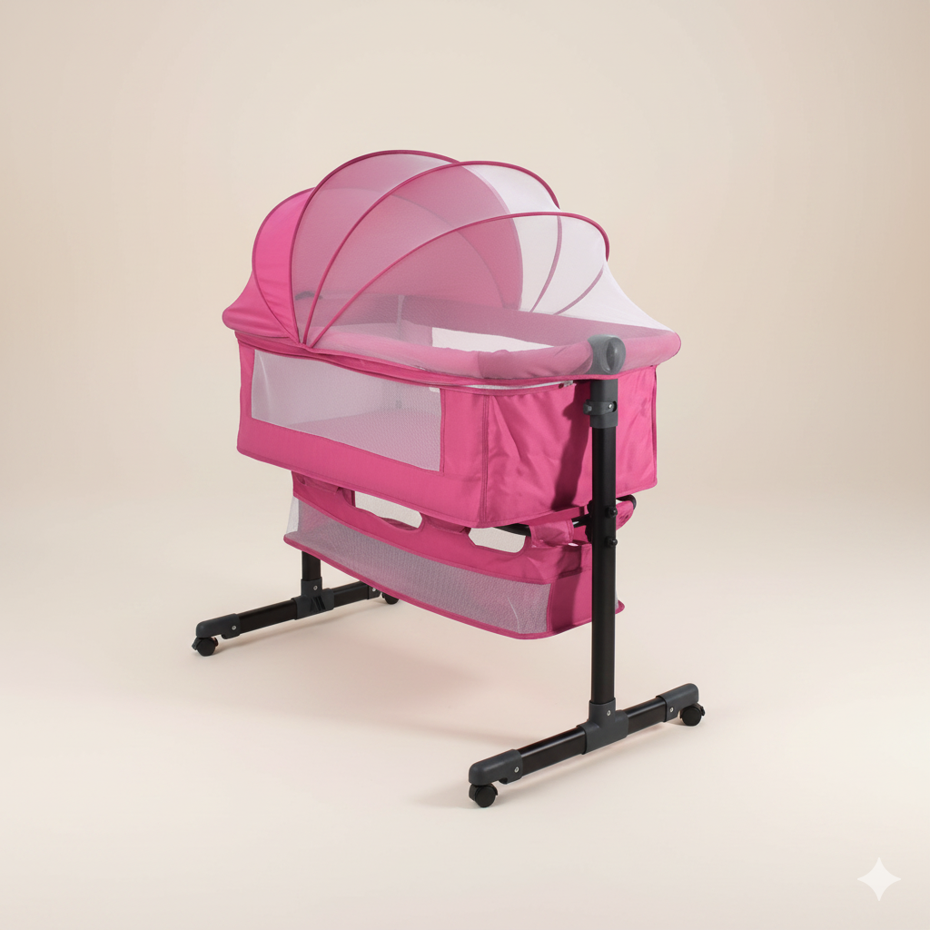 Cuna Colecho Sora Ajustable con Mecedora y Mosquitero