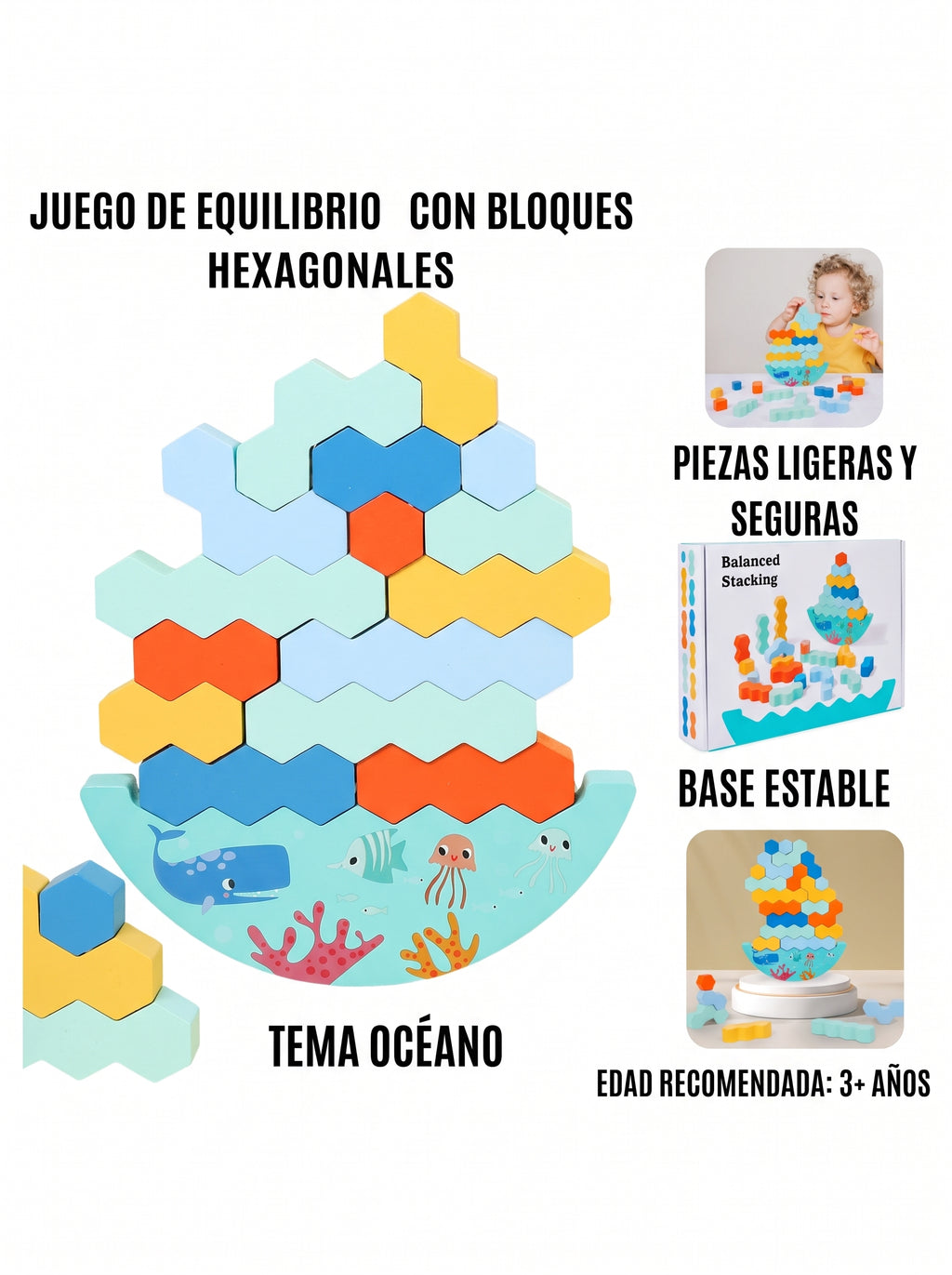 JUEGO DE APILAMIENTO DE MADERA/ equilibrio y coordinación