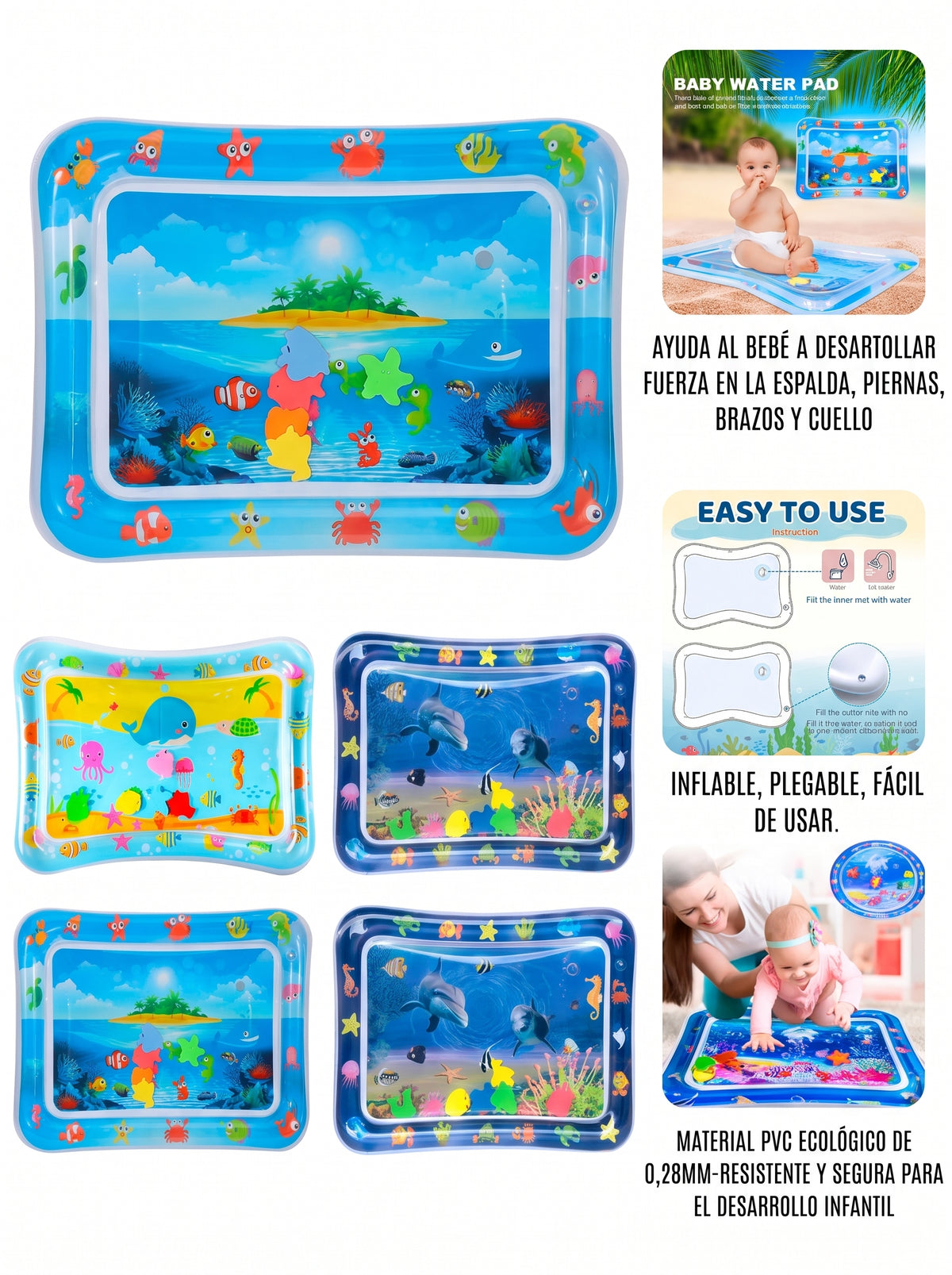 TAPETE DIDACTICO DE AGUA / estimulación sensorial y diversión