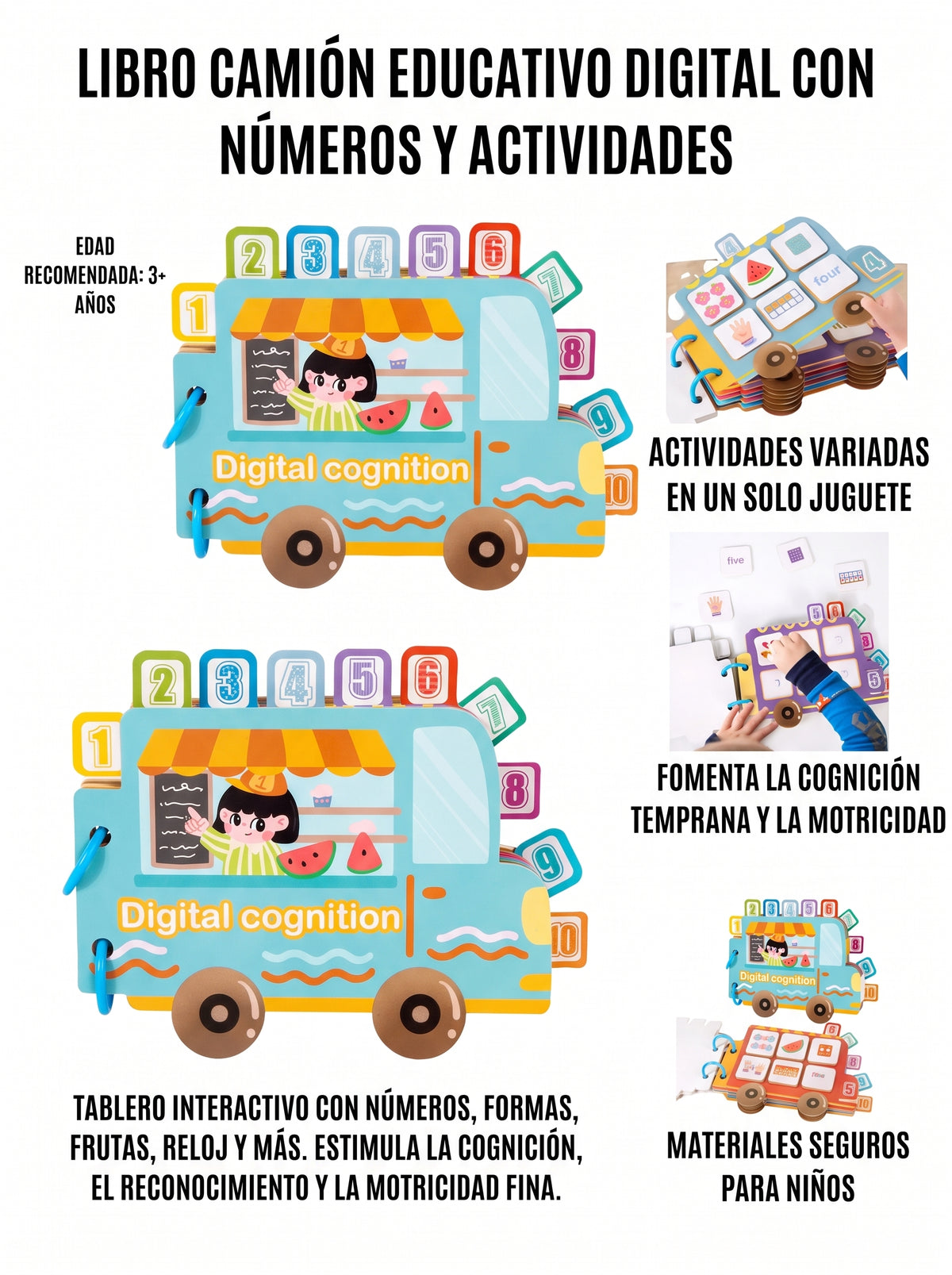 LIBRO DE NÚMEROS Y SUMAS / aprendizaje temprano y diversión