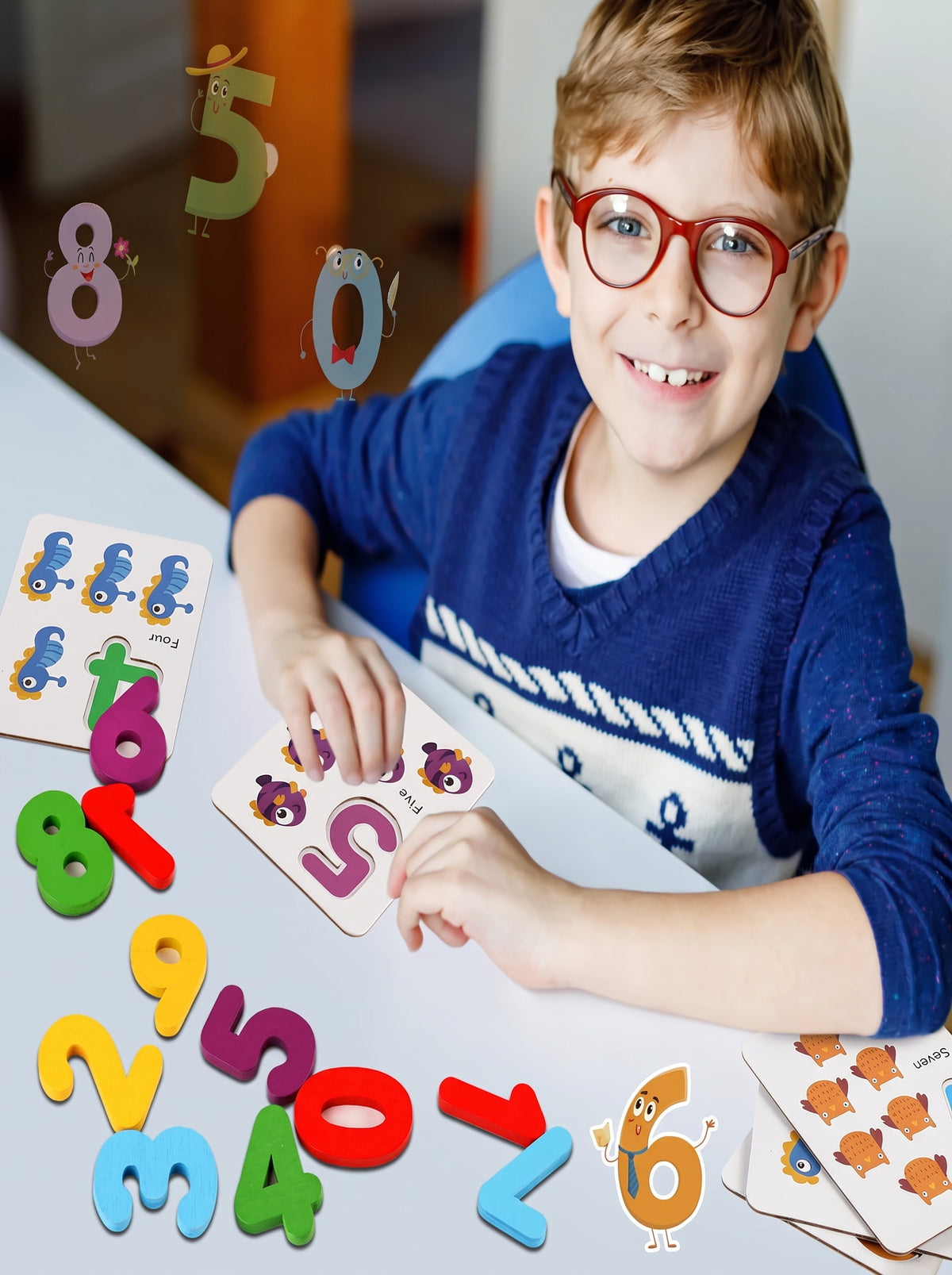JUEGO MATEMATICO MONTESORI / aprende números y a contar