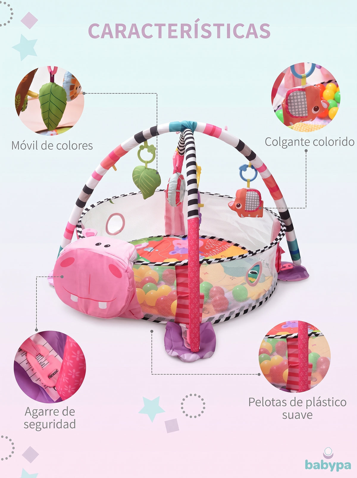 GIMNASIO PARA BEBÉ 3 EN 1 / estimulación sensorial