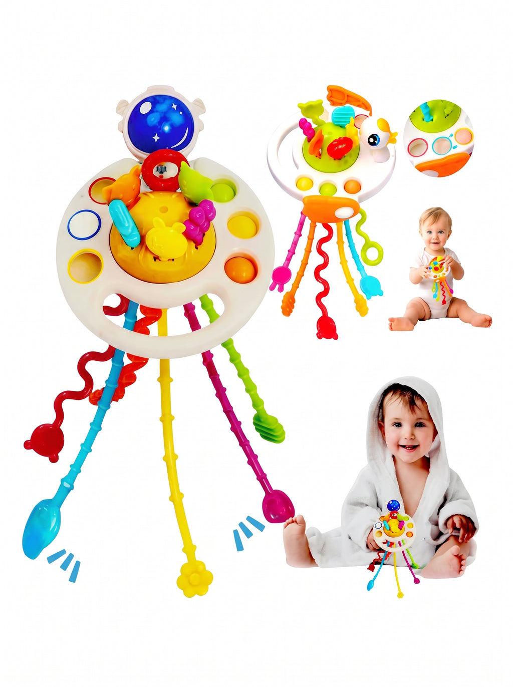 JUGUETE SENSORIAL MONTESSORI PARA BEBÉ/ motricidad fina y exploración táctil