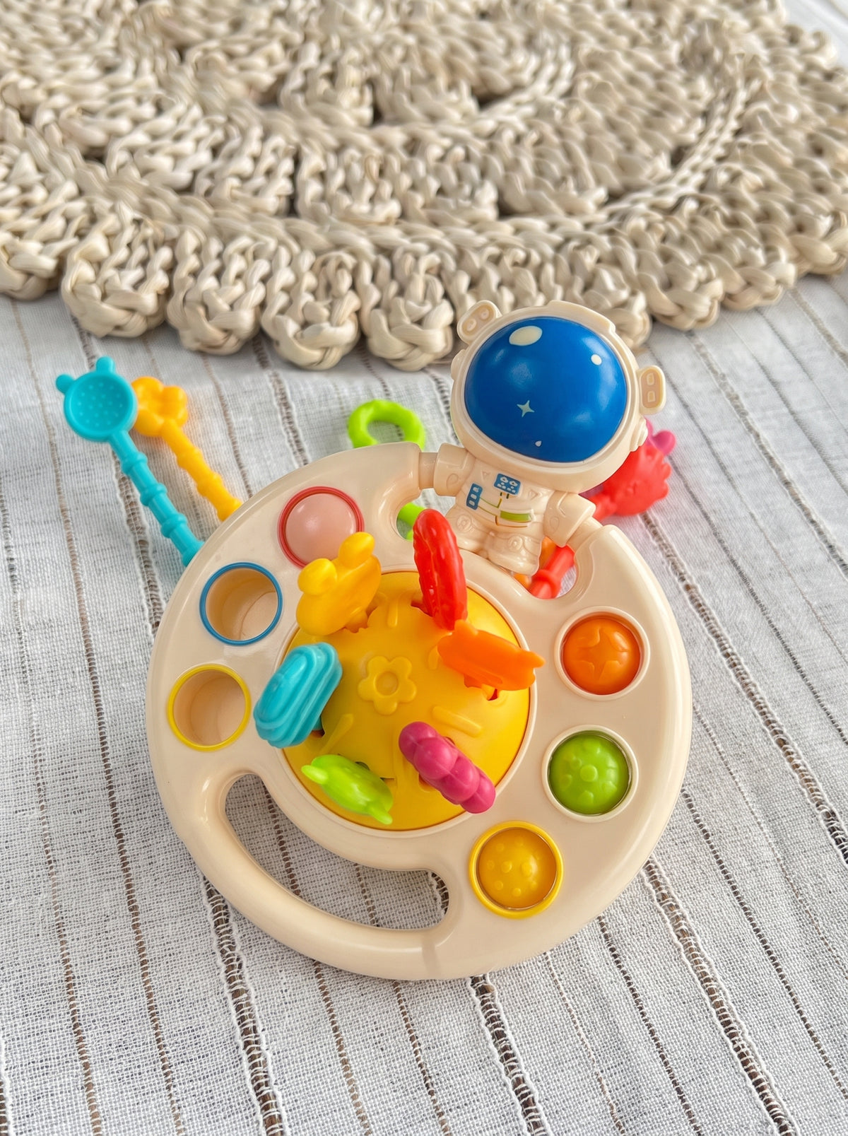 JUGUETE SENSORIAL MONTESSORI PARA BEBÉ/ motricidad fina y exploración táctil
