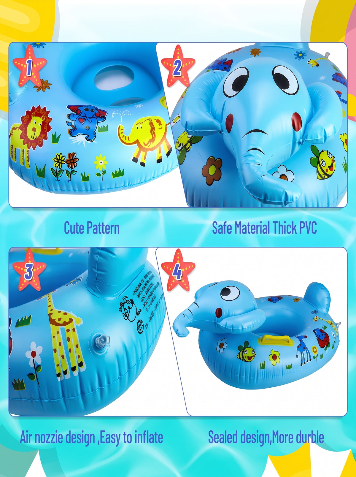 FLOTADOR CON FORMA DE ANIMALES / Flotadores inflables para piscinas