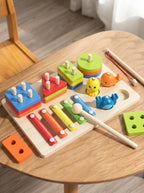 JUEGO DIDACTICO PESCA MONTESSORI / Juguete inteligente 3 en 1