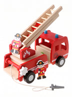 CARRO DE BOMBEROS EDUCATIVO / Camión de madera clásico