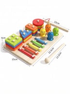 JUEGO DIDACTICO PESCA MONTESSORI / Juguete inteligente 3 en 1
